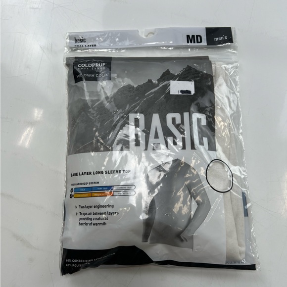 Coldpruf men’s white basic layer crew top and pants NWT M L66-38 - Picture 5 of 5